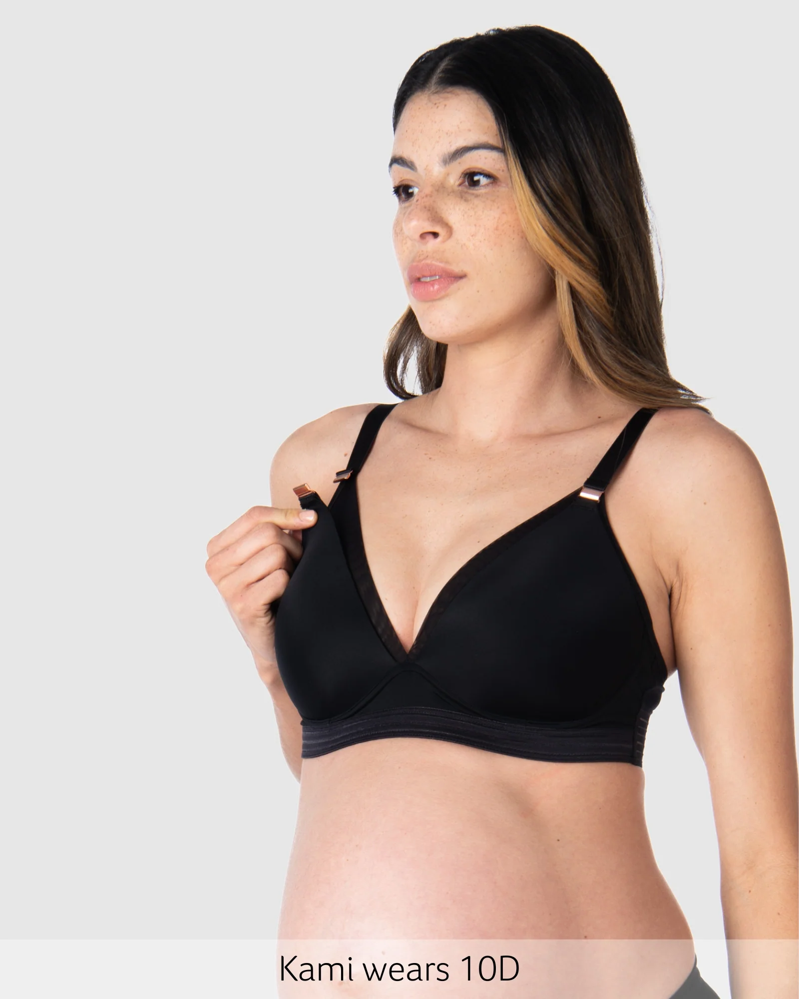 Ambition T-Shirt Nursing Bra - Black - Image 3