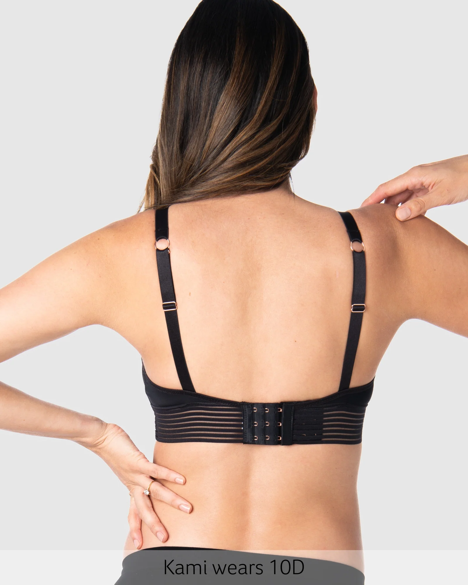 Ambition T-Shirt Nursing Bra - Black - Image 5