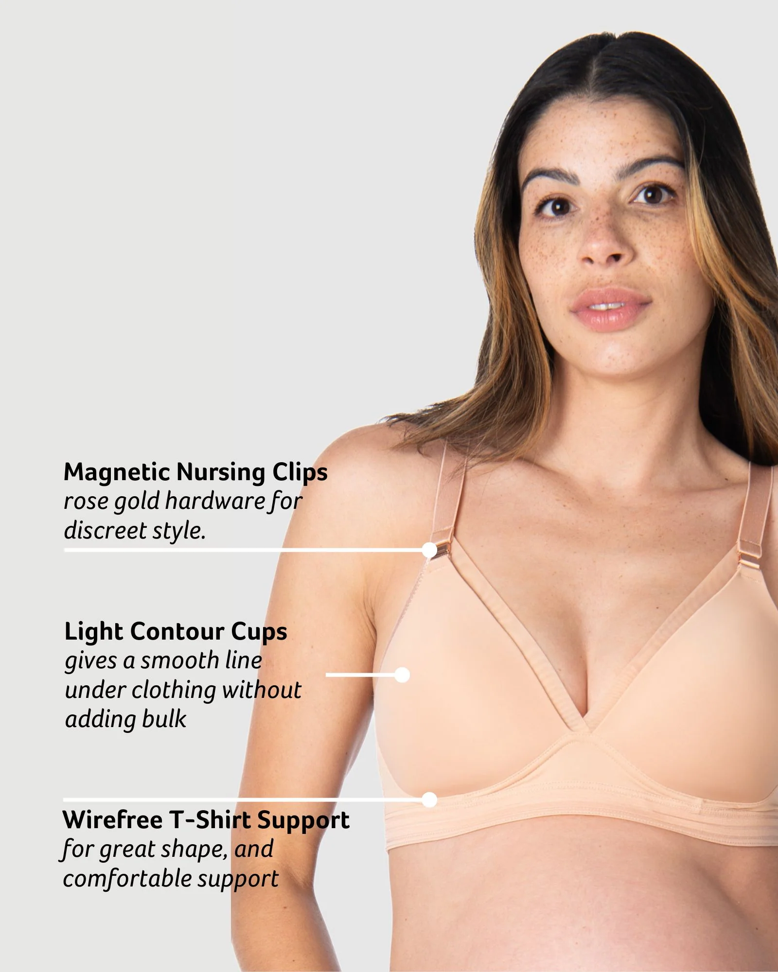 Ambition T-Shirt Nursing Bra - Maple - Image 4