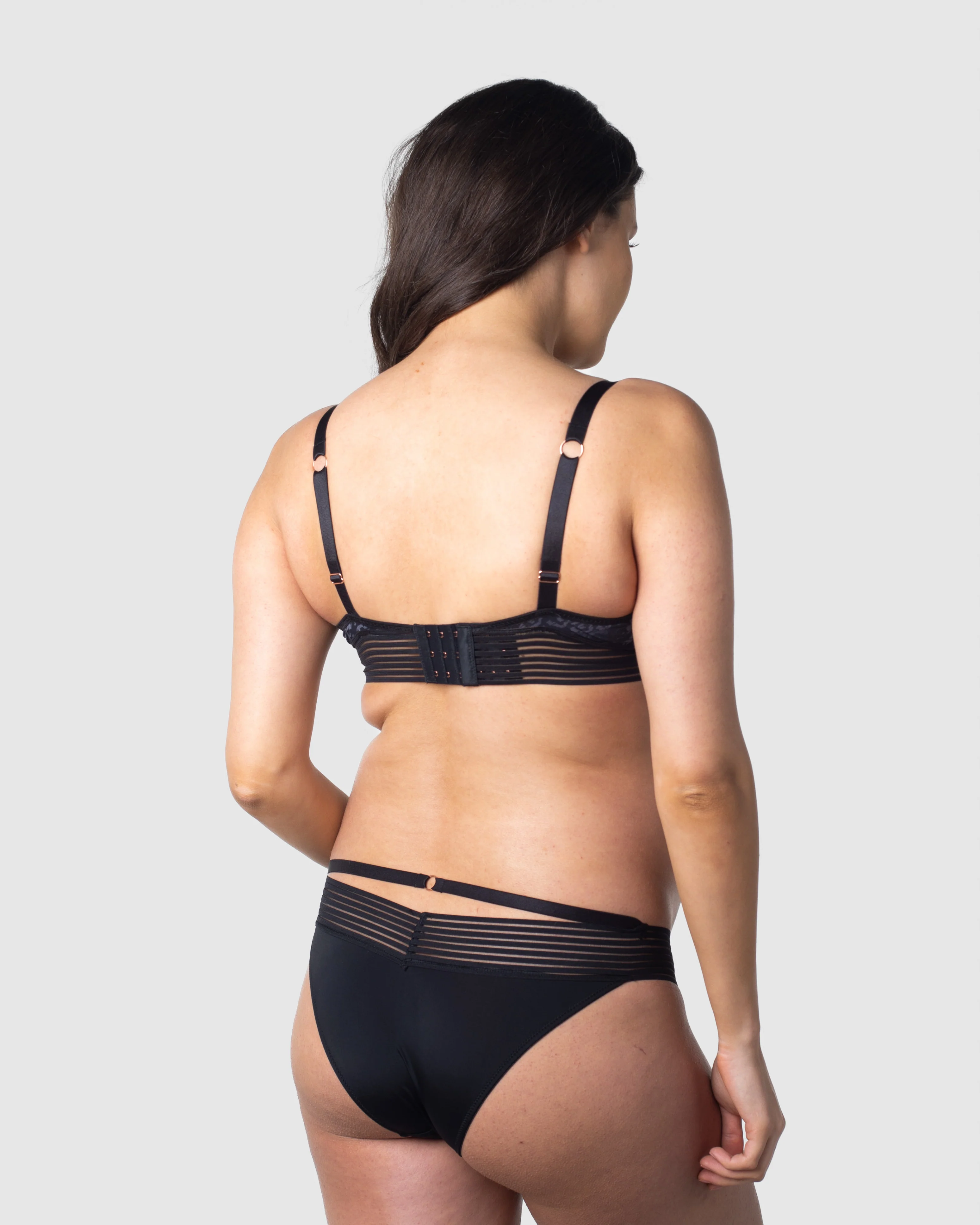 Ambition T-Shirt Nursing Bra - Oynx - Image 5