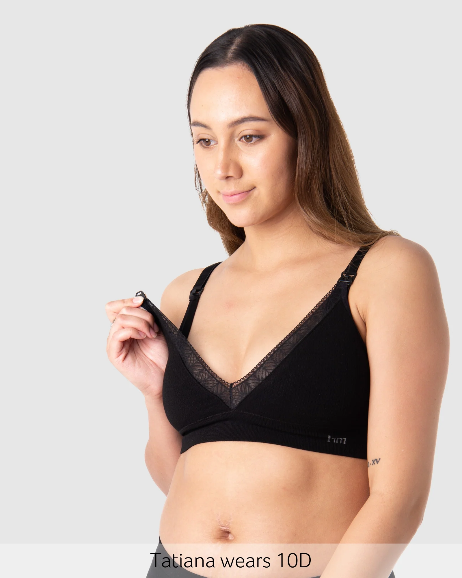 Caress FlexFit Nursing Bra - Black - Image 3