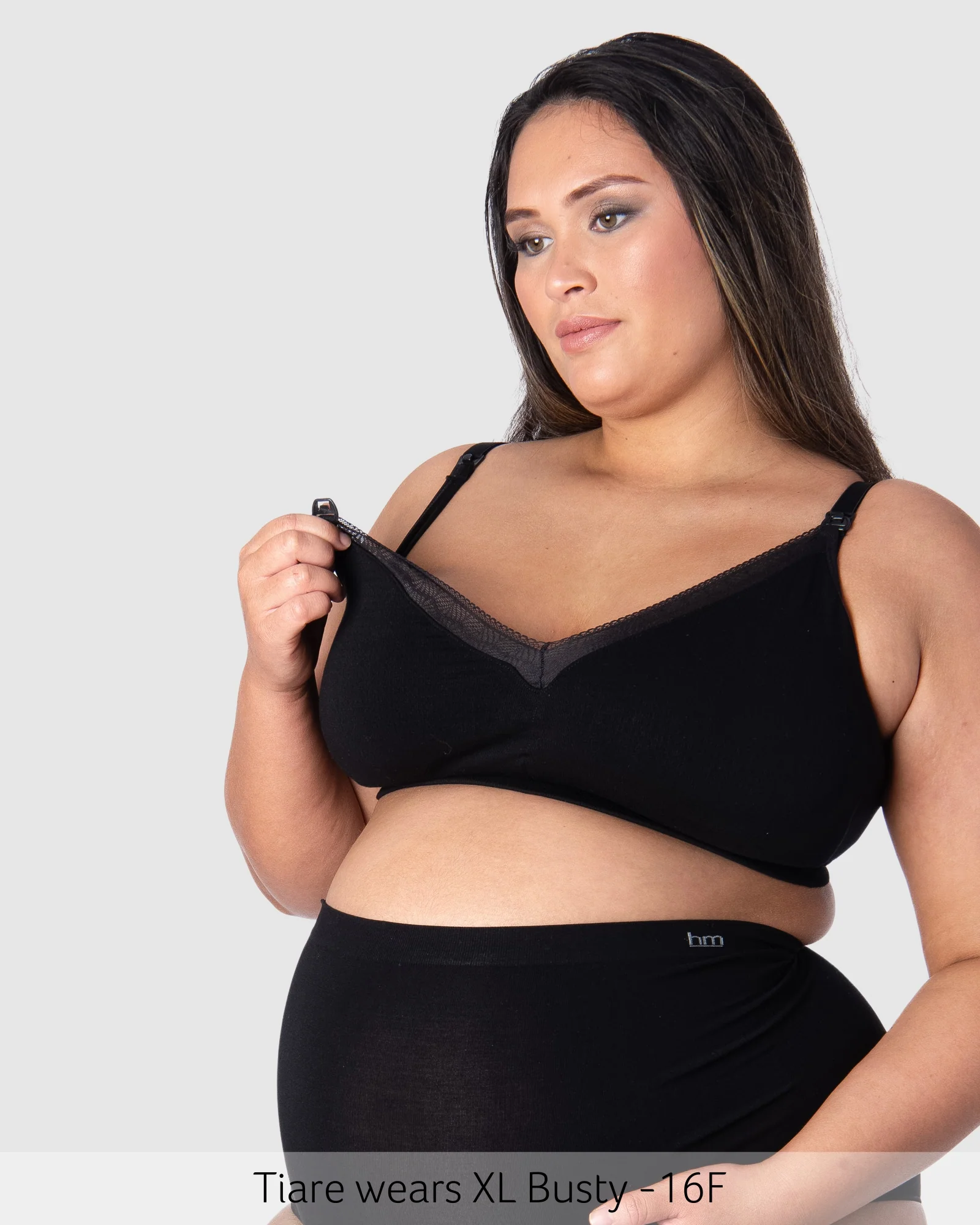 Caress FlexFit Nursing Bra - Black Busty - Image 4