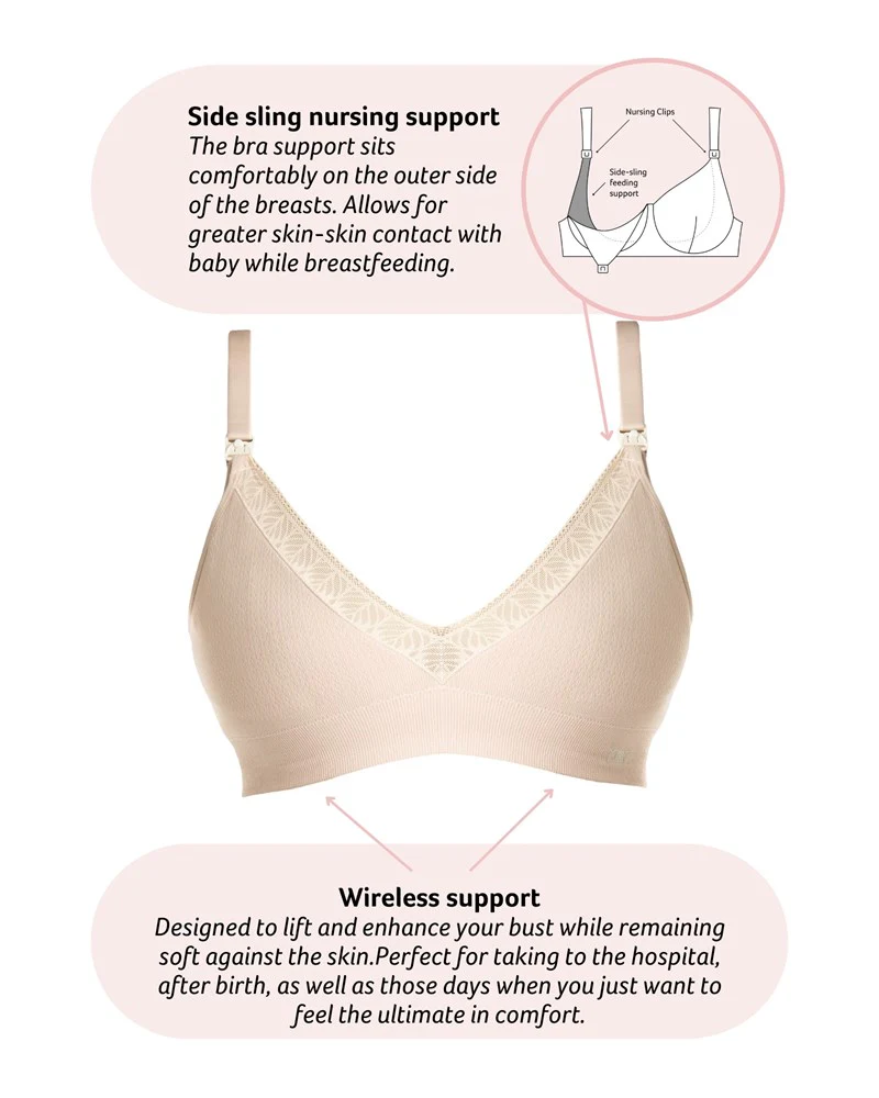 Caress FlexFit Nursing Bra - Oat Busty - Image 4
