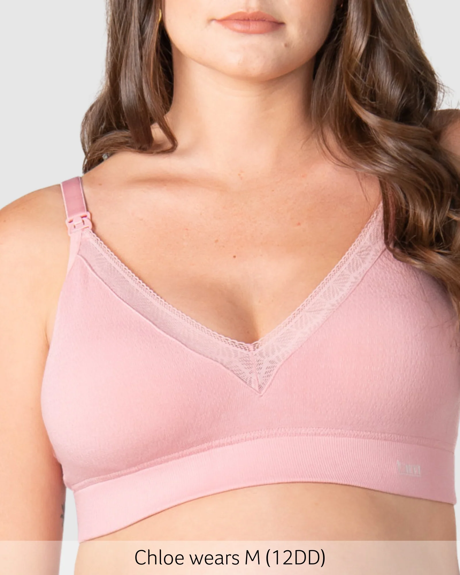 Caress FlexFit Nursing Bra - Petal Pink - Image 3