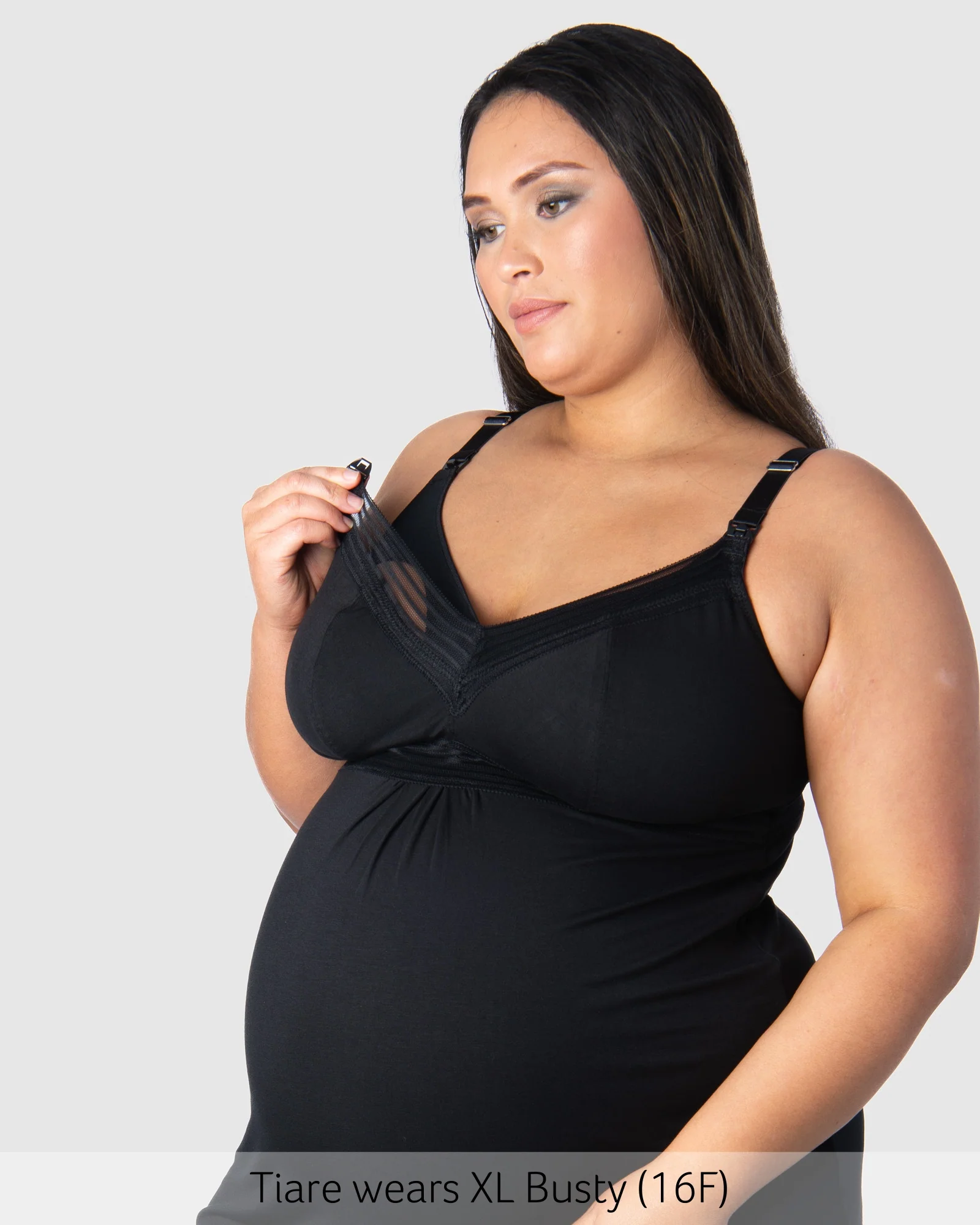 Dream Nursing Nightie - Black Busty - Image 4
