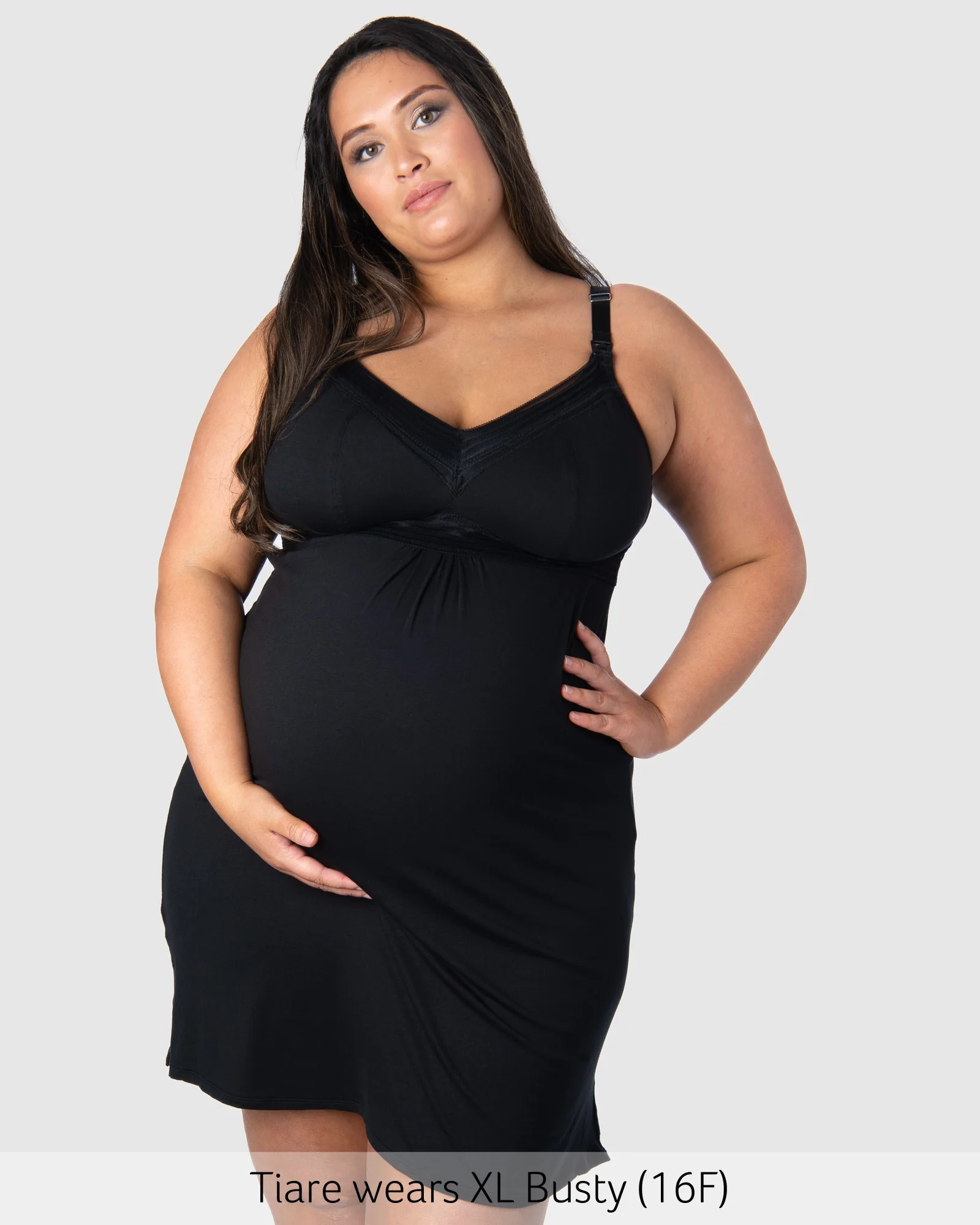 Dream Nursing Nightie - Black Busty - Image 7