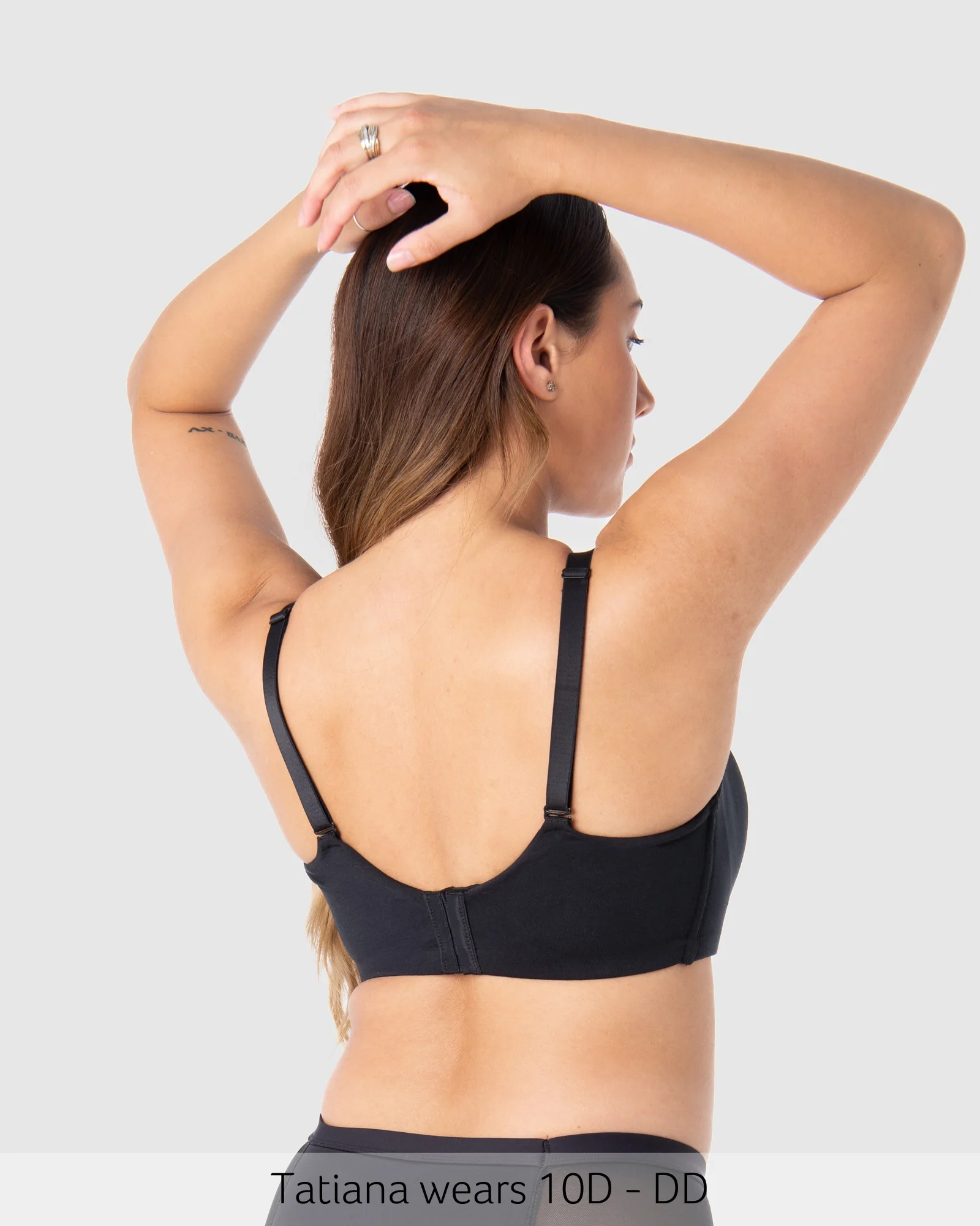 Embrace Leakproof T-Shirt Nursing Bra - Black - Image 5