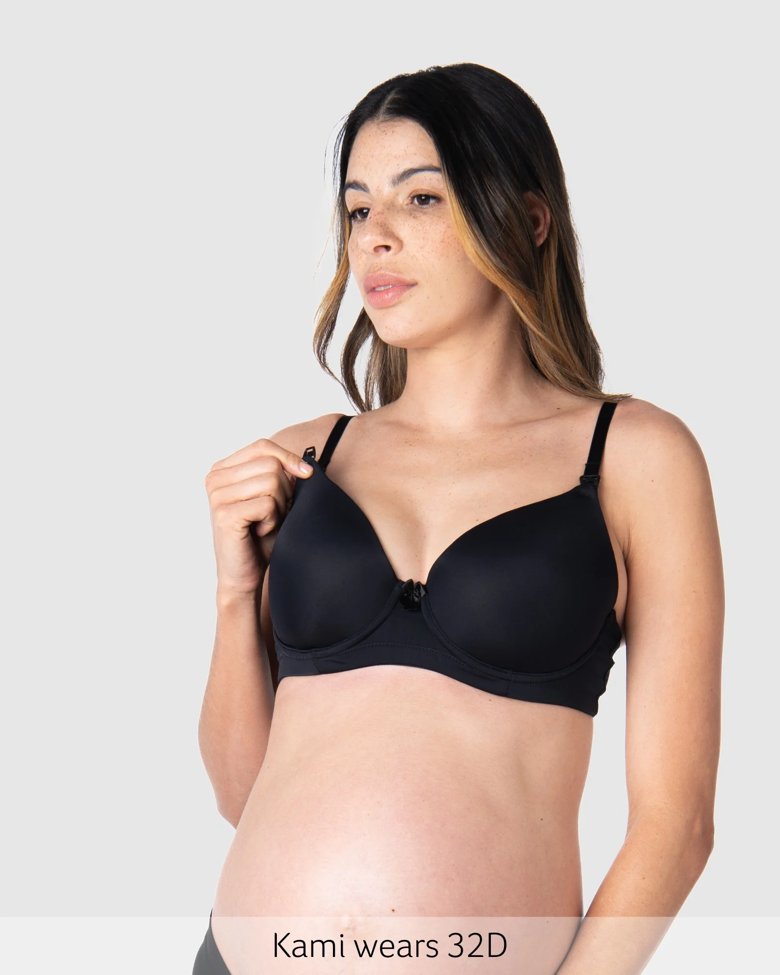 Forever Yours T-Shirt Nursing Bra - Black - Image 4