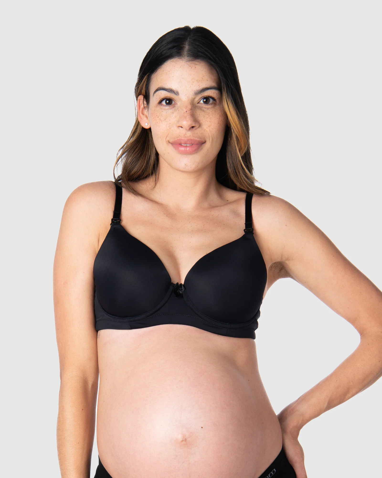 Forever Yours T-Shirt Nursing Bra - Black - Image 8