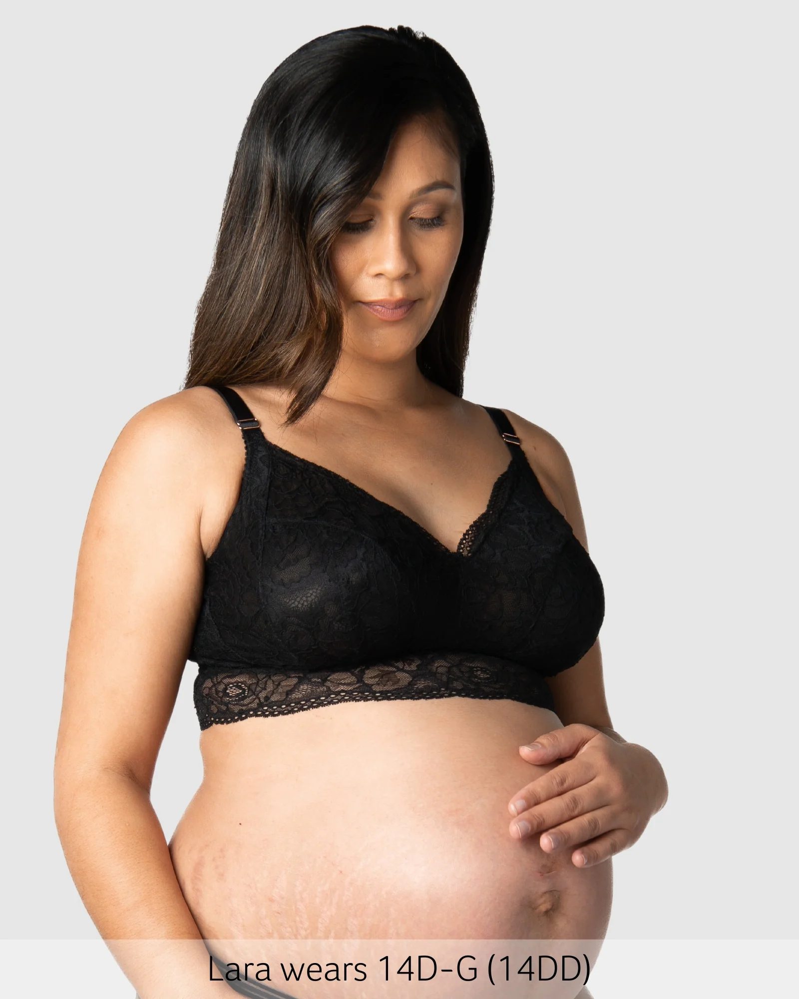 Heroine Multifit Maternity Bralette - Black - Image 6