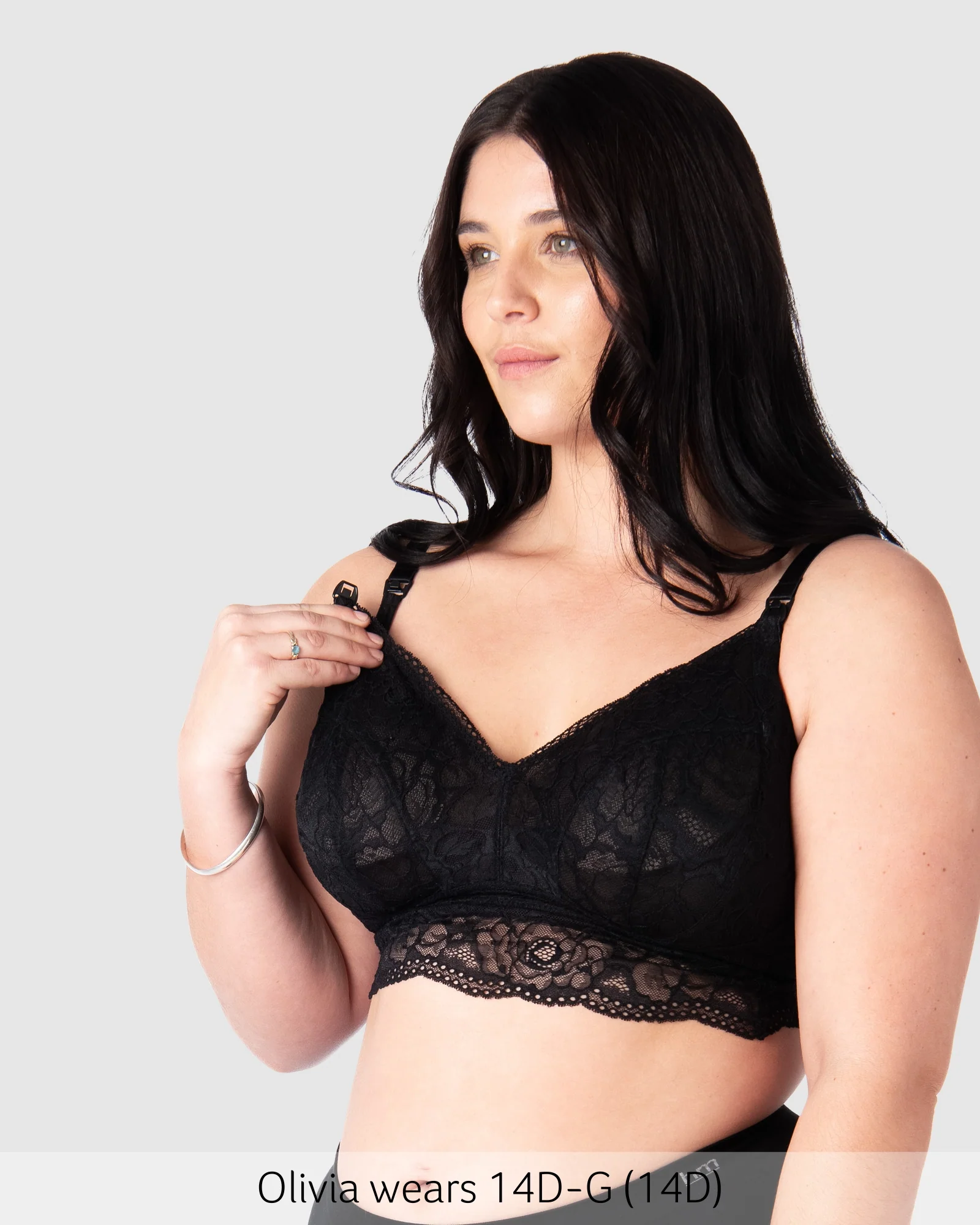 Heroine Multifit Nursing Bralette - Black - Image 4