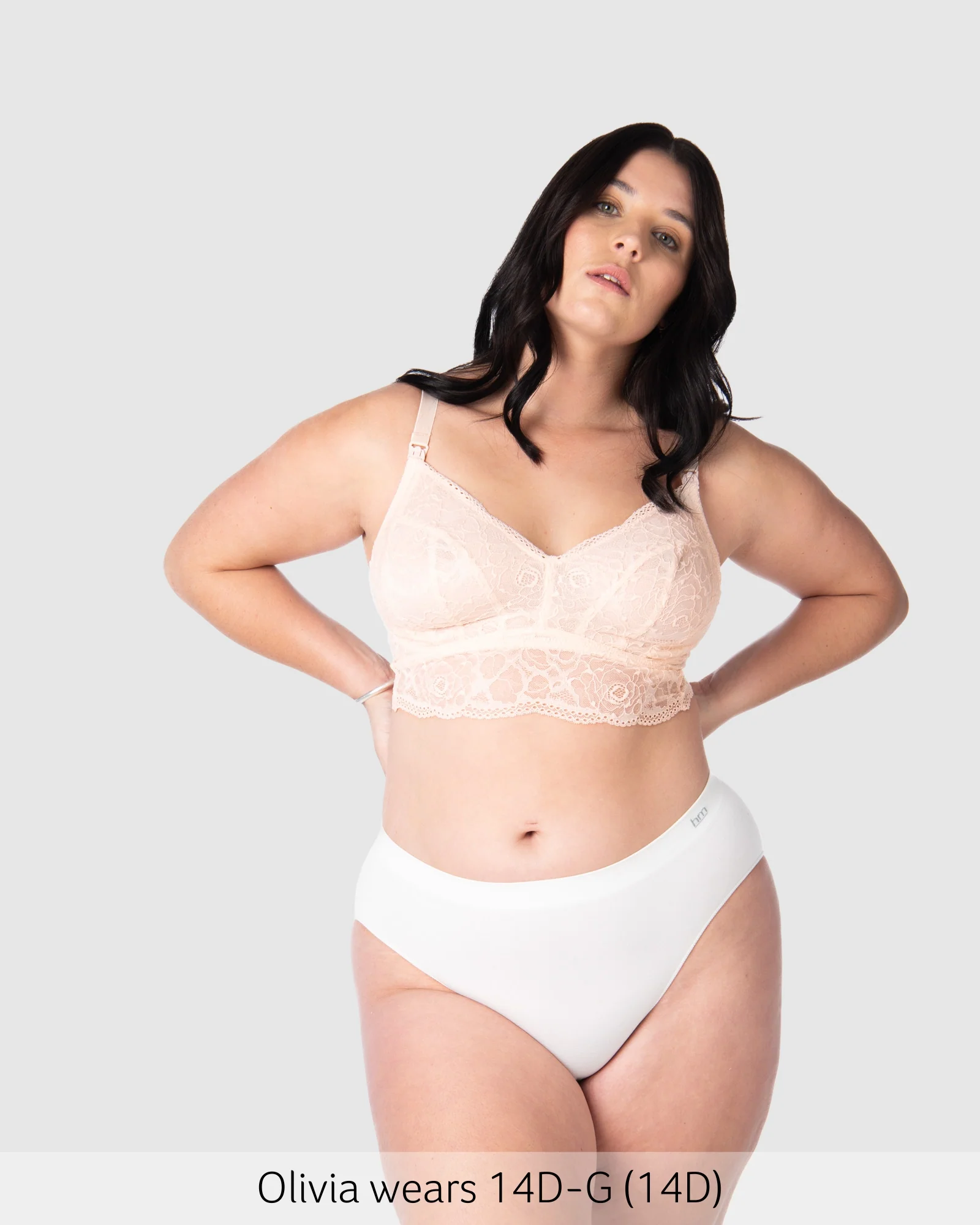 Heroine Multifit Nursing Bralette - Shell - Image 7