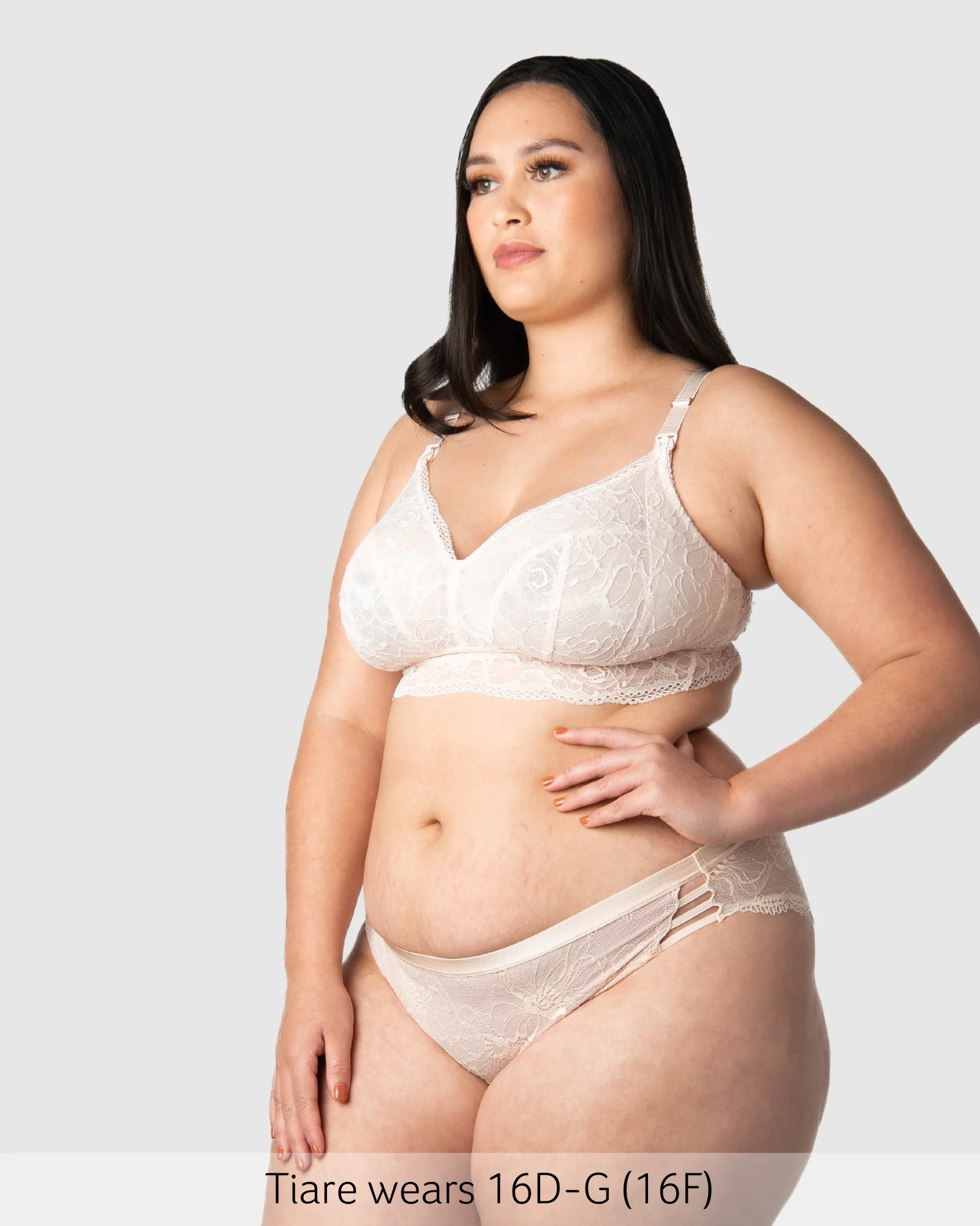 Heroine Multifit Nursing Bralette - Shell - Image 8