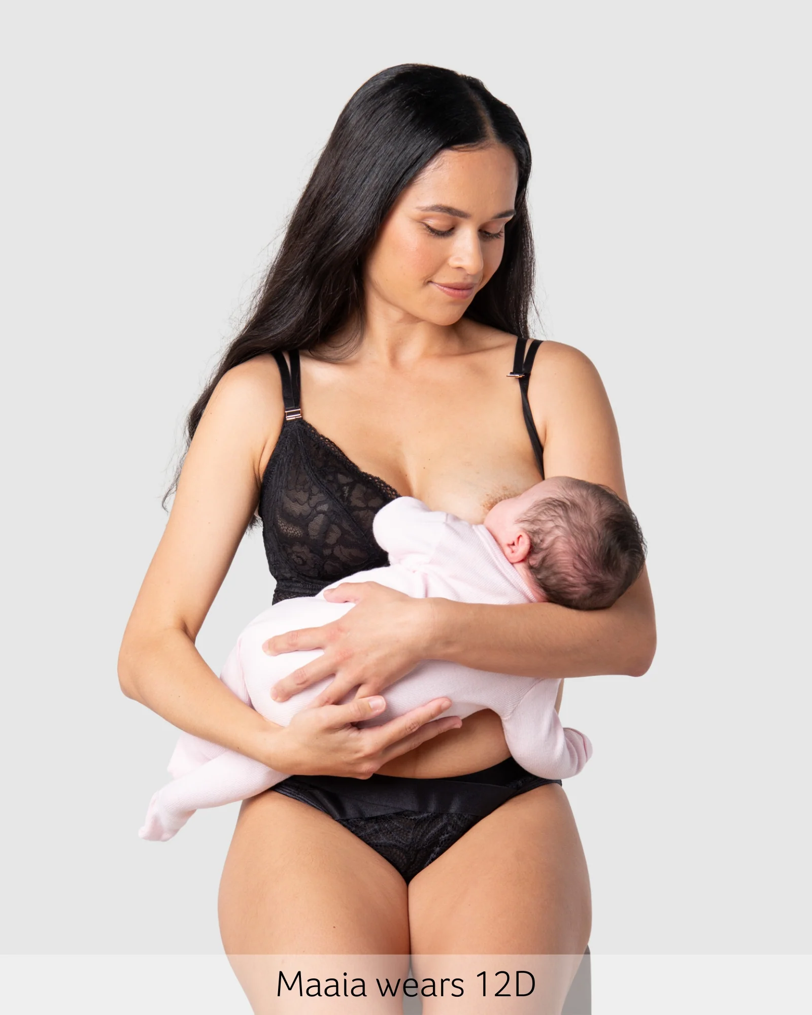 Heroine Plunge Nursing Bra - Black - Image 7