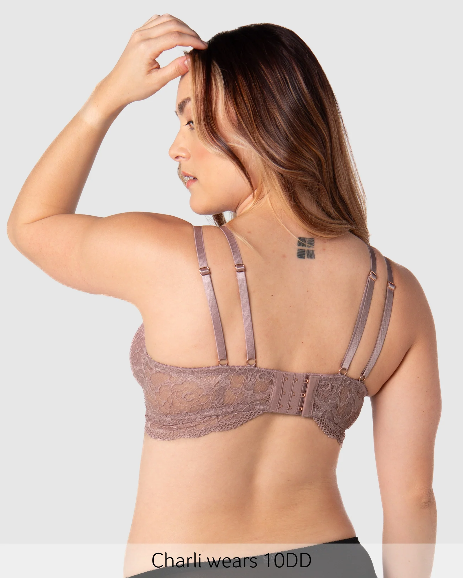 Heroine Plunge Nursing Bra - Mocha - Image 5