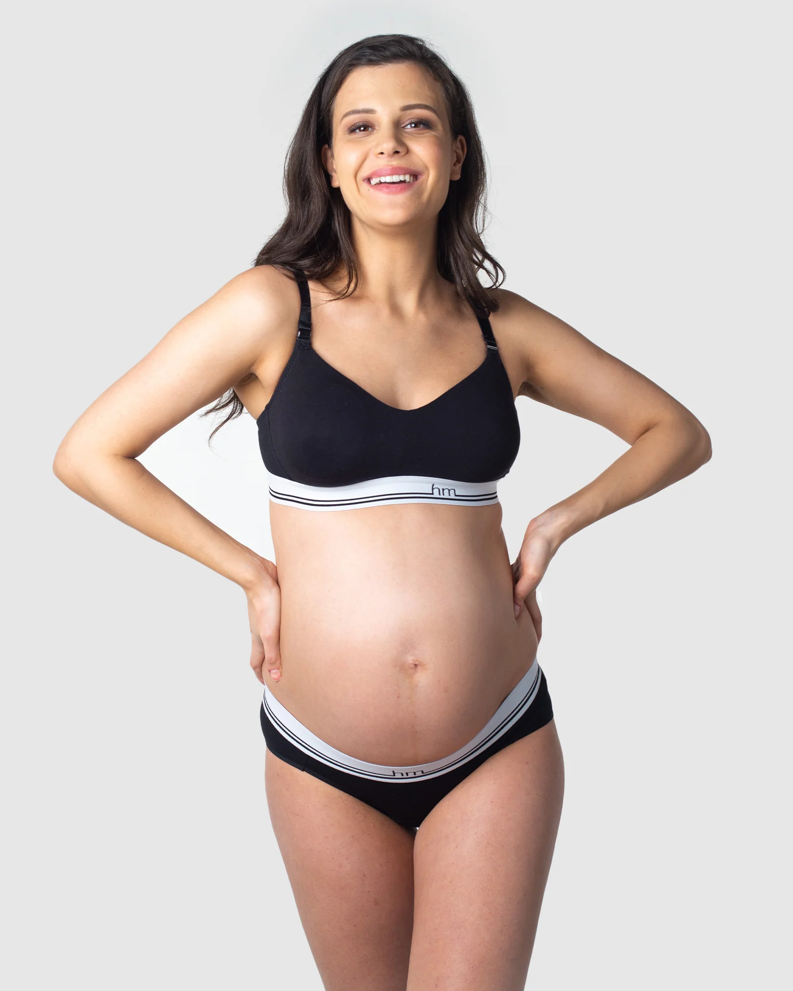 Icon Cotton Nursing Bra - Black - Image 6