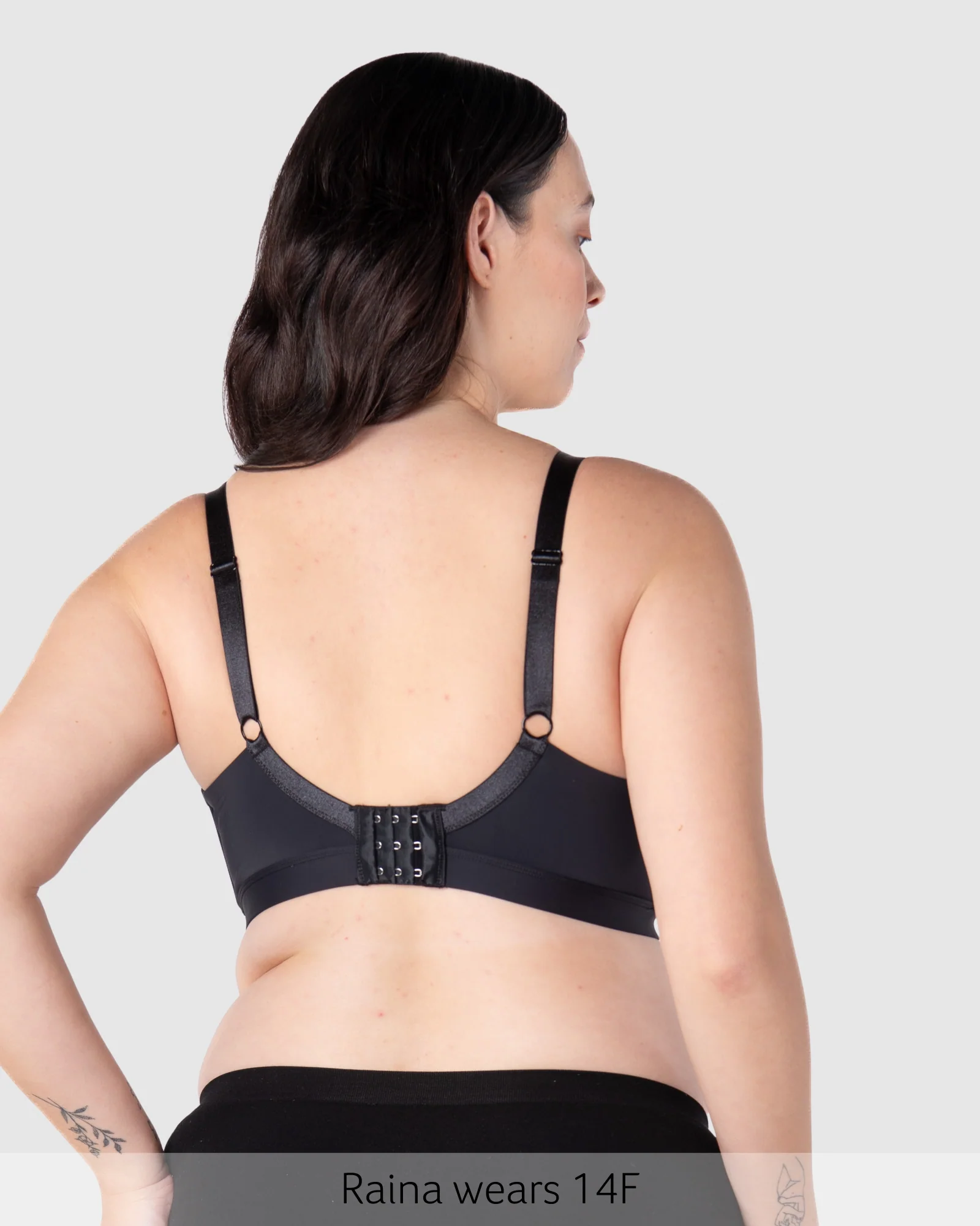 Infinite T-Shirt Nursing Bra - Black - Image 5