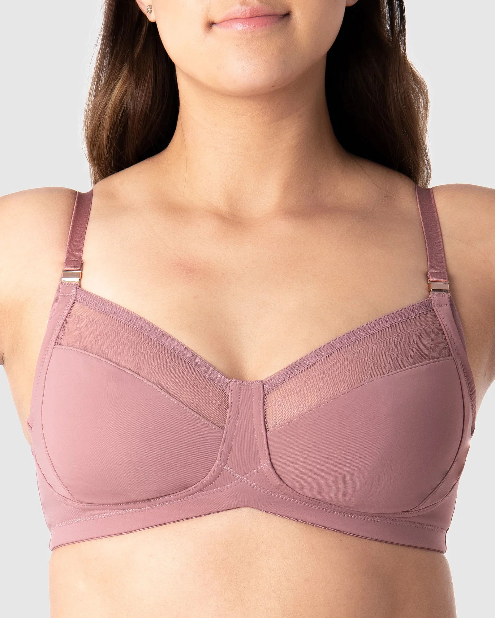 Lunar Eclipse Nursing Bra - Antique Rose - Image 3