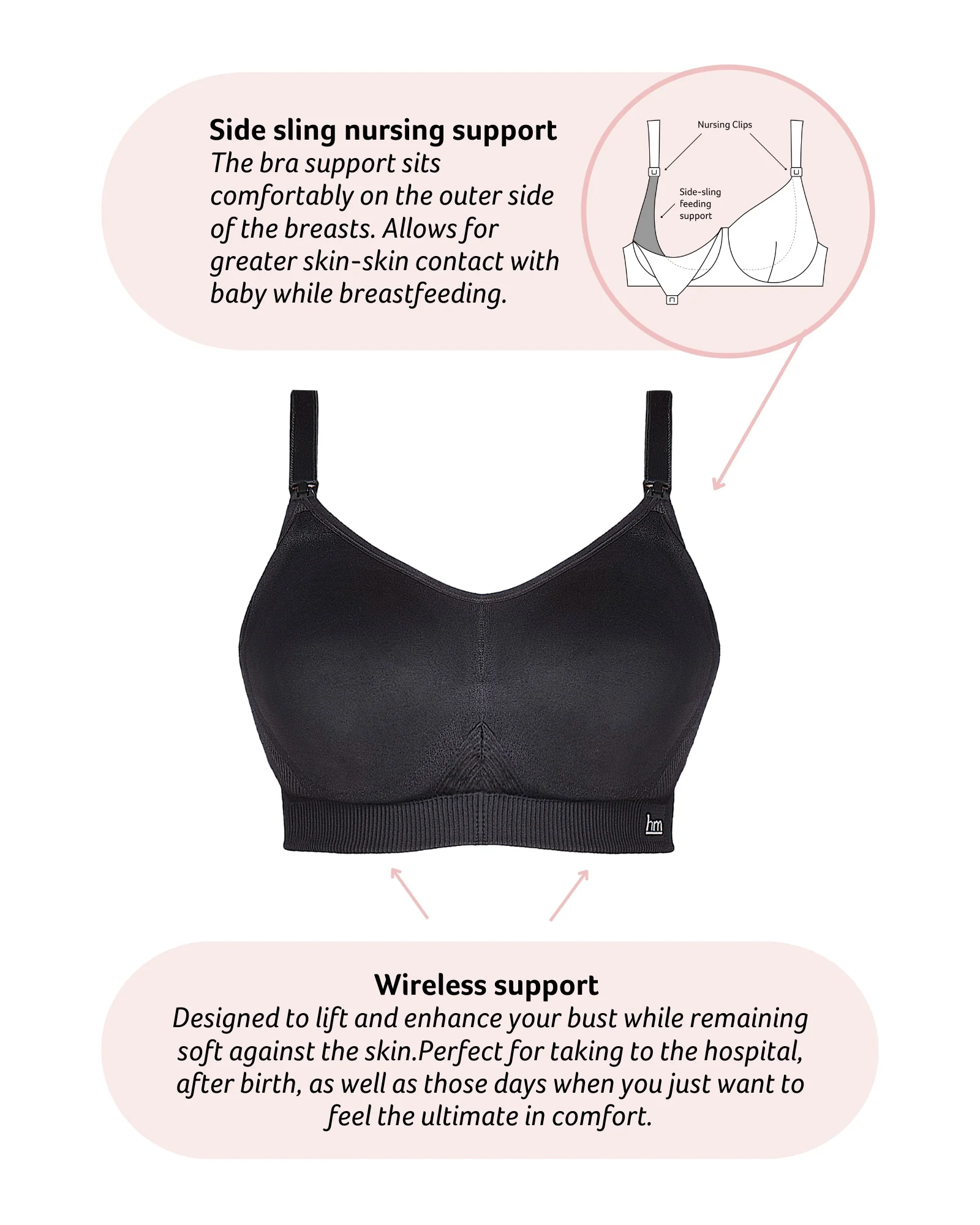 My Everyday FlexFit Nursing Bra - Black Busty - Image 5