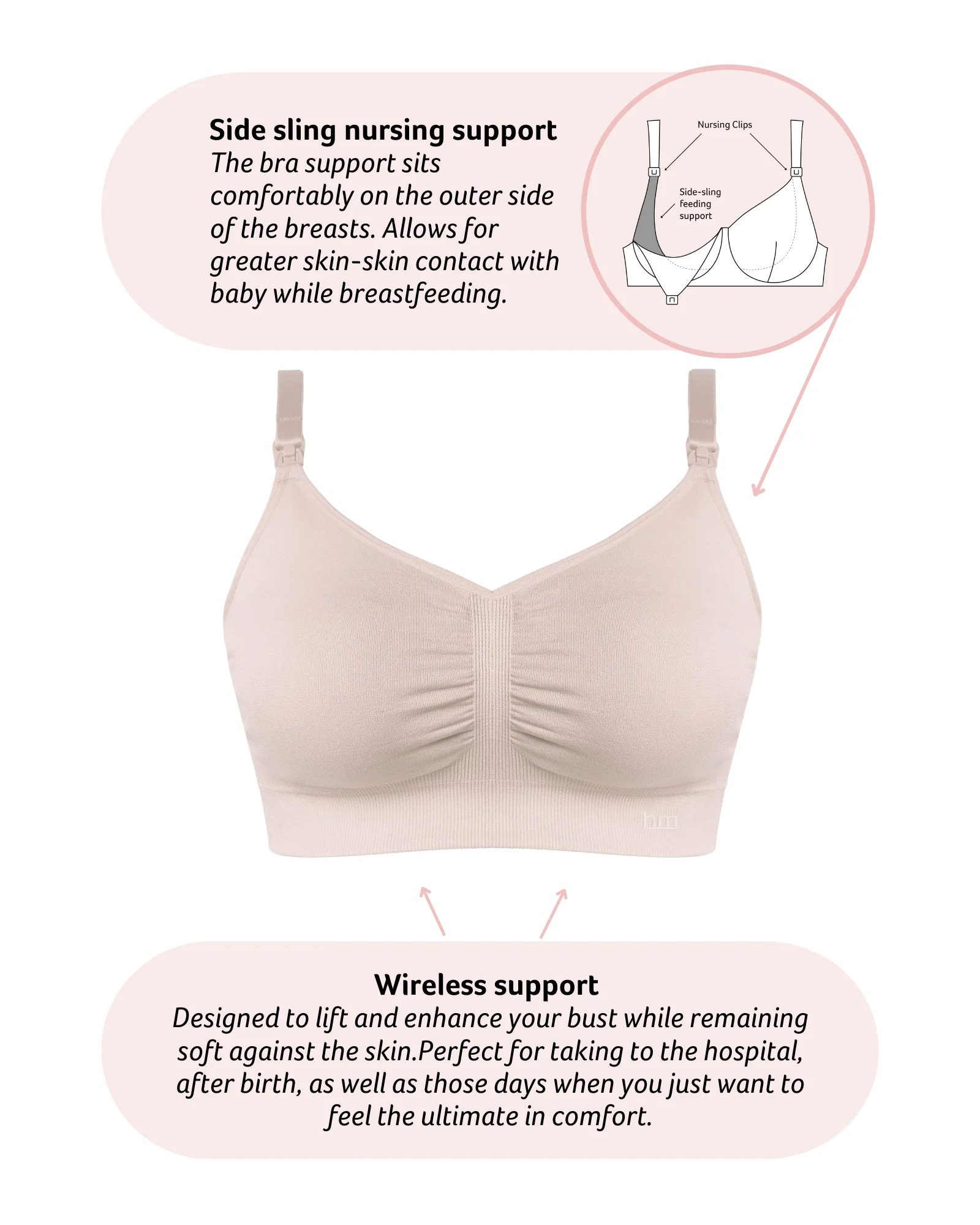 My Necessity 2.0 FlexFit Nursing Bra - Ballet Pink - Image 5