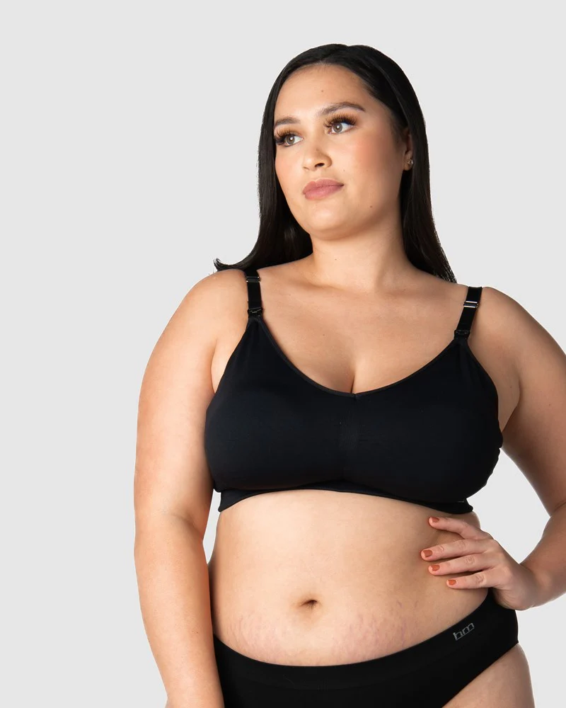 My Necessity Wirefree Nursing Bra - Black Busty - Image 4