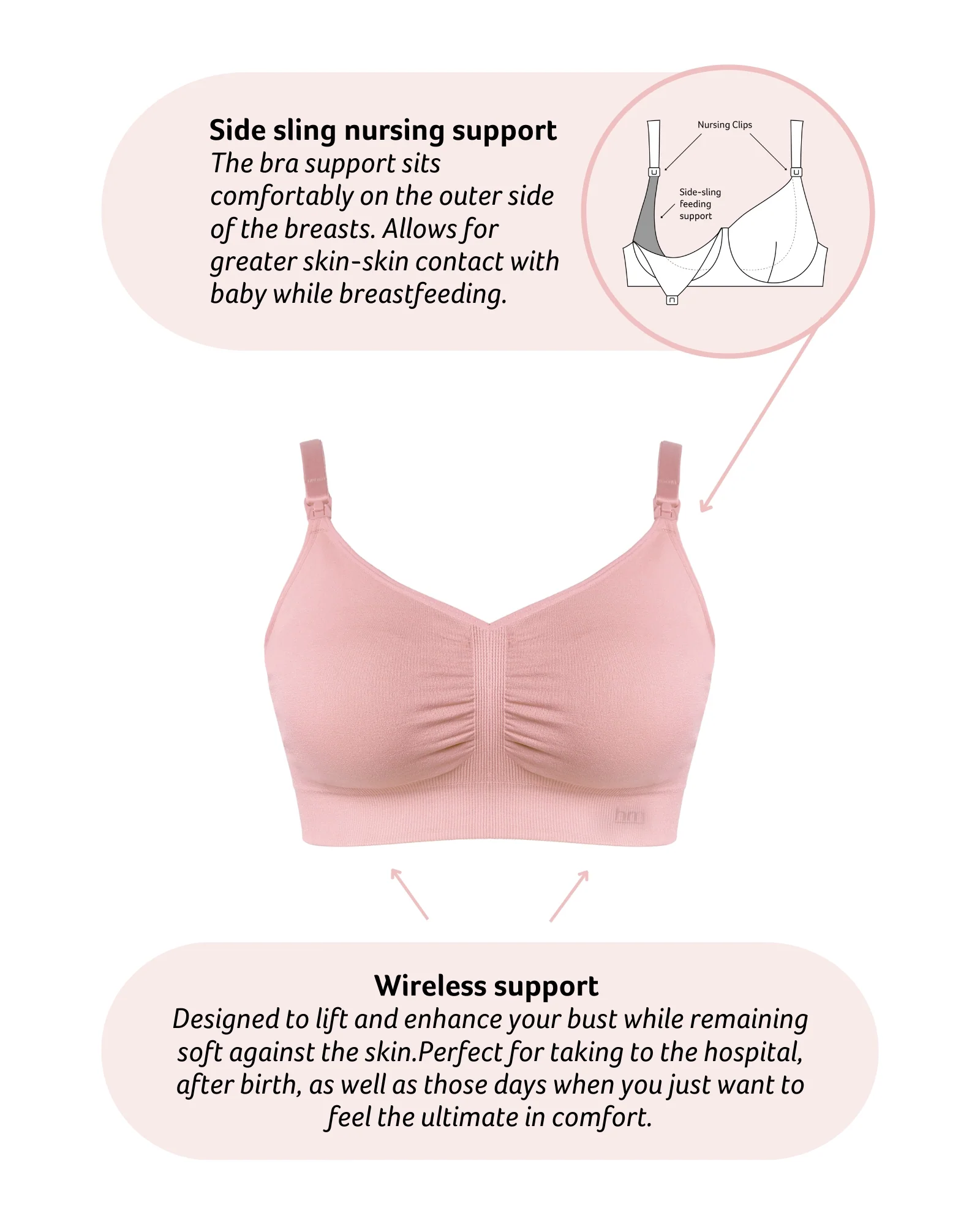 My Necessity FlexFit Nursing Bra - Blush Busty - Image 4