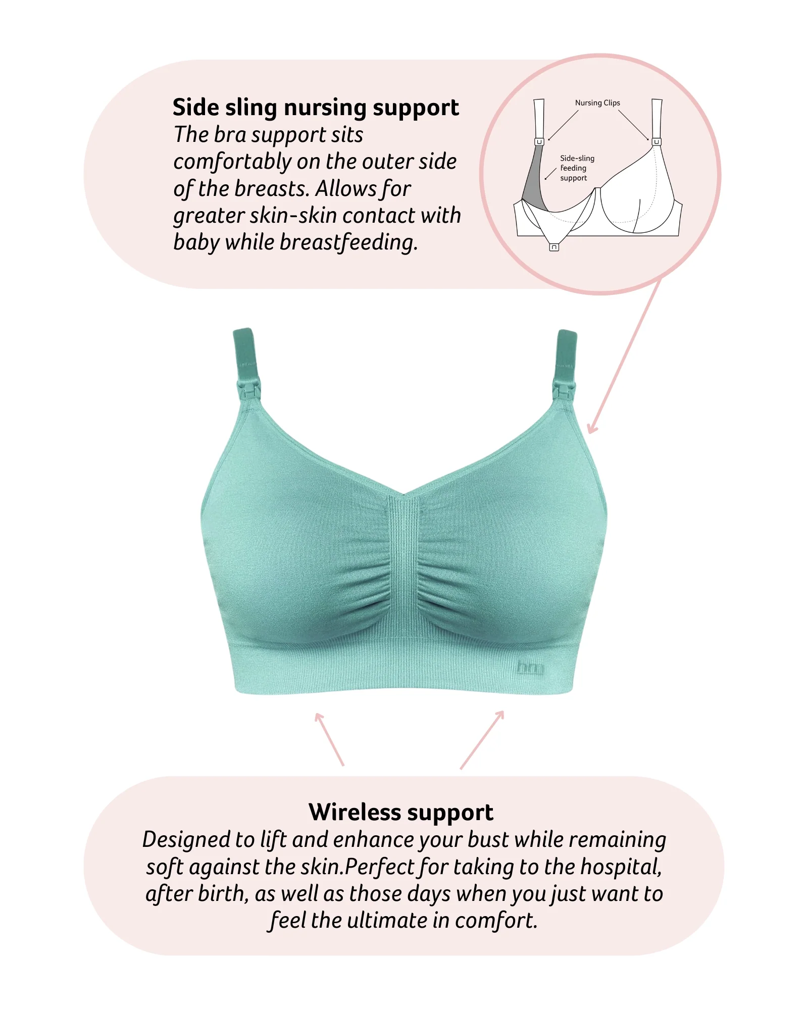 My Necessity FlexFit Nursing Bra - Jade Busty - Image 4