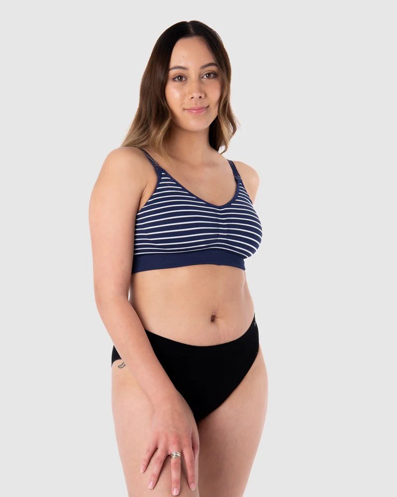 My Necessity FlexFit Nursing Bra - Navy Stripe - Image 6