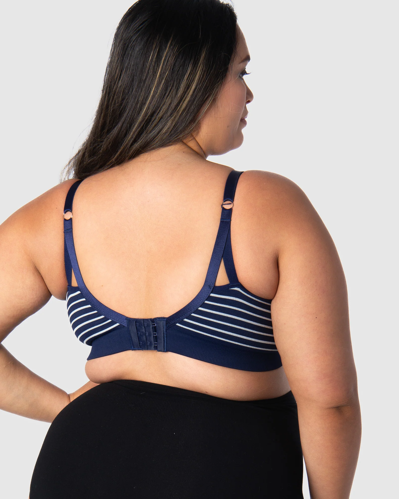 My Necessity FlexFit Nursing Bra - Navy Stripe Busty - Image 5