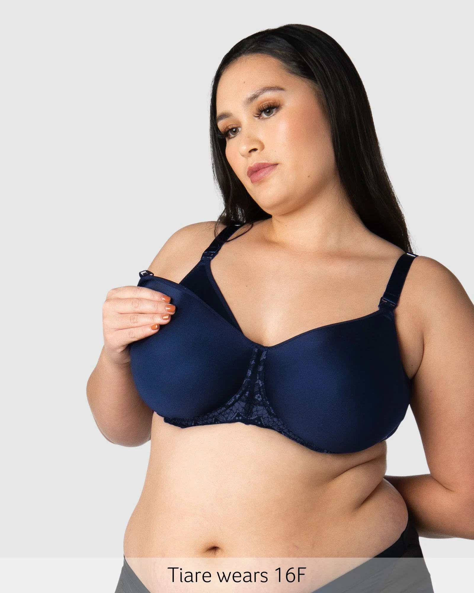 Obsession T-Shirt Nursing Bra - Navy - Image 3