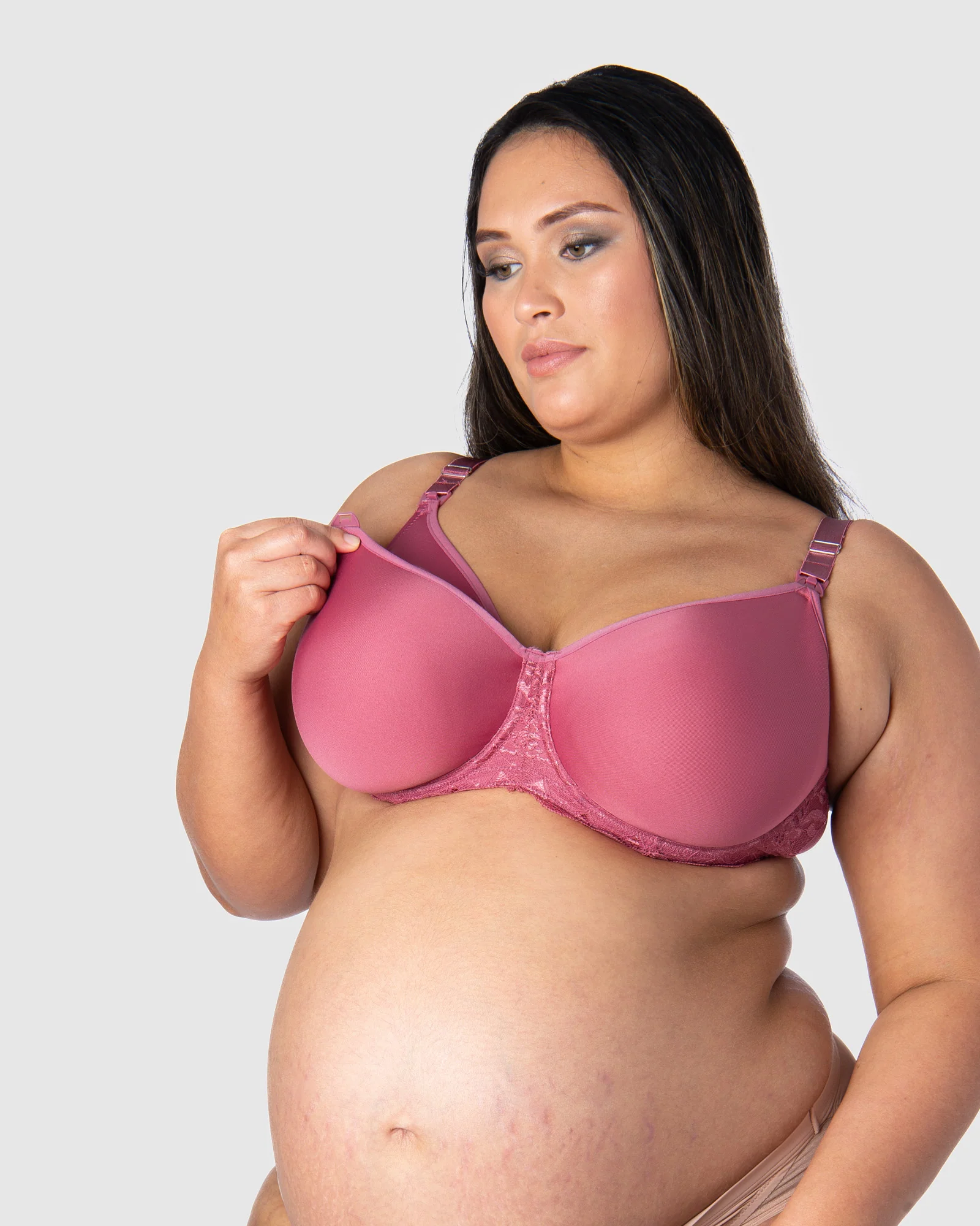 Obsession T-Shirt Nursing Bra - Rose - Image 3