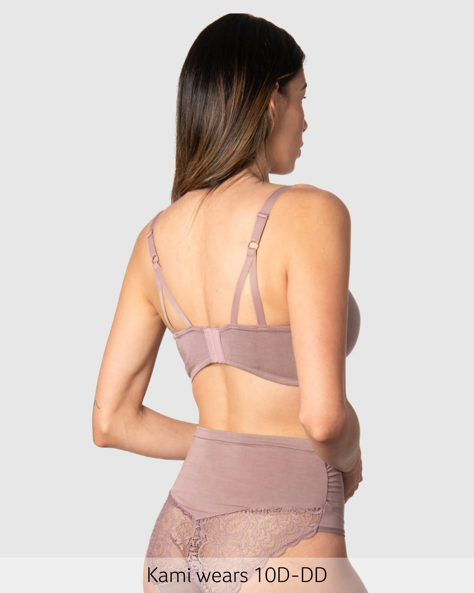 Serenity Bamboo Nursing Bra - Mocha - Image 5