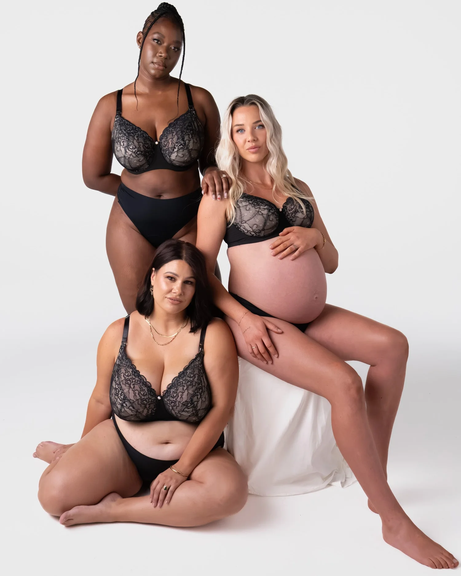 Temptation Full Cup Nursing Bra - Black - Image 10