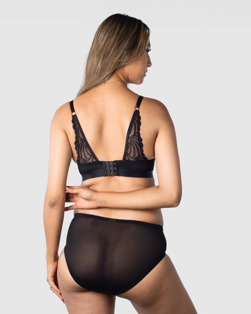 Warrior Balconette Nursing Bra - Black - Image 3