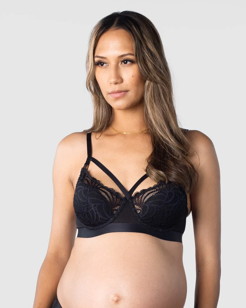 Warrior Balconette Nursing Bra - Black - Image 5