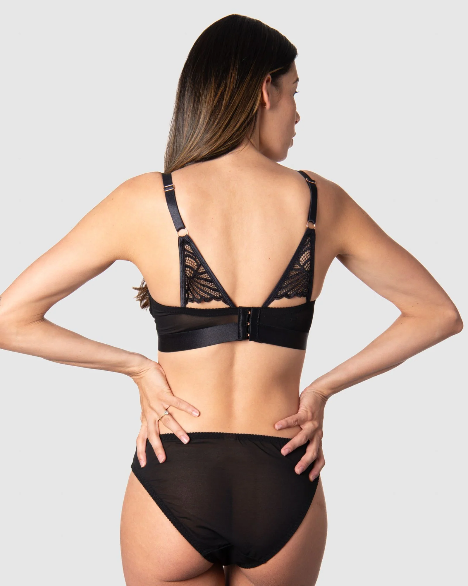 Warrior Wirefree Nursing Bra - Black - Image 4