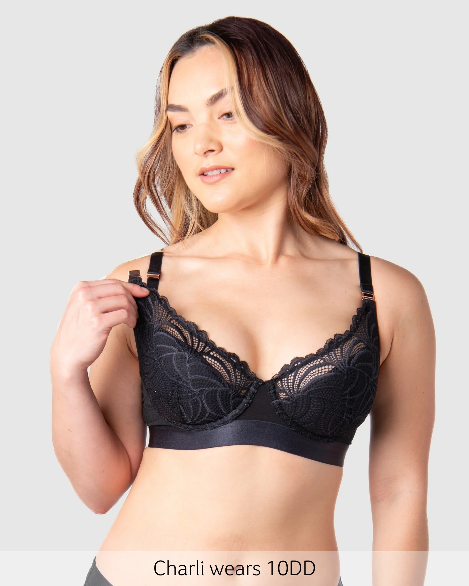Warrior Plunge 2.0 Nursing Bra - Black - Image 4