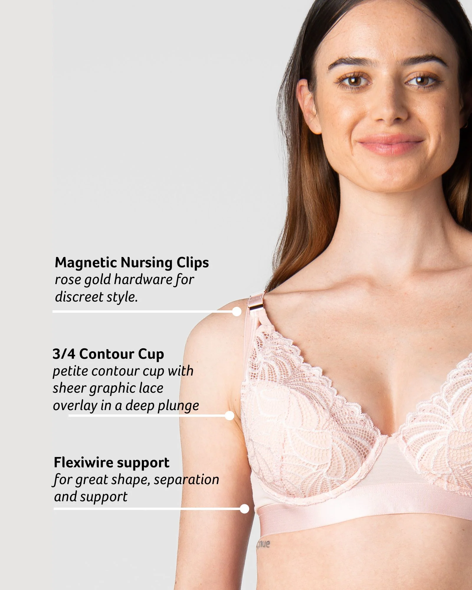 Warrior Plunge Nursing Bra - Lotus - Image 4