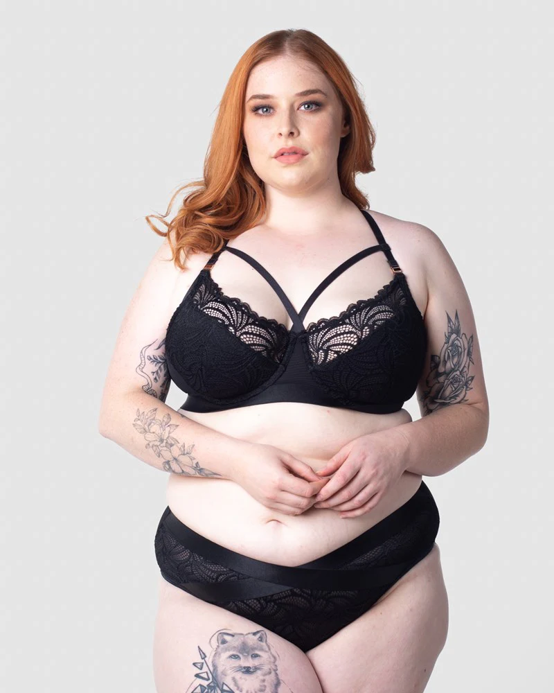 Warrior Racerback Nursing Bra - Black - Image 4