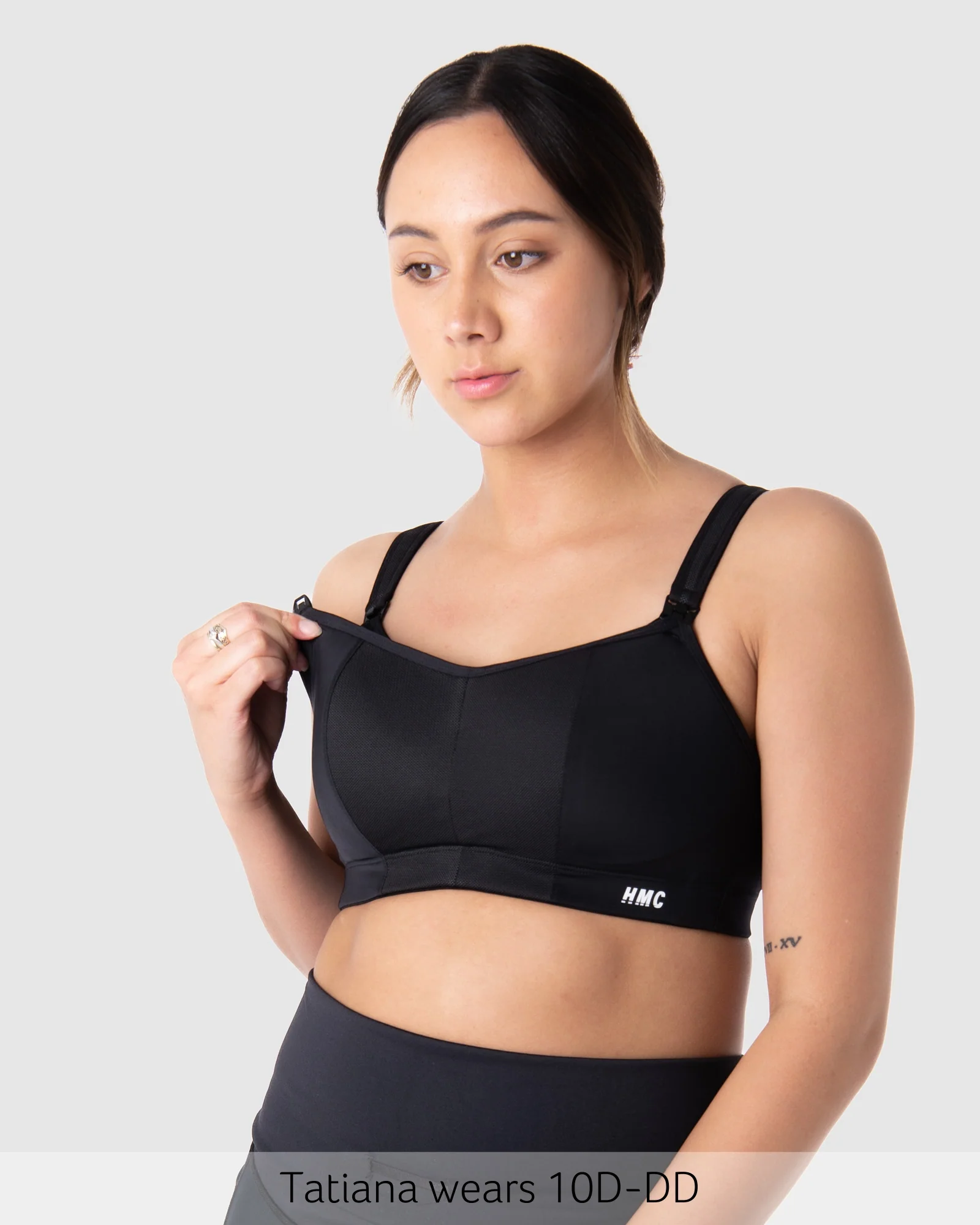 Zen Sports Nursing Bra - Black - Image 3